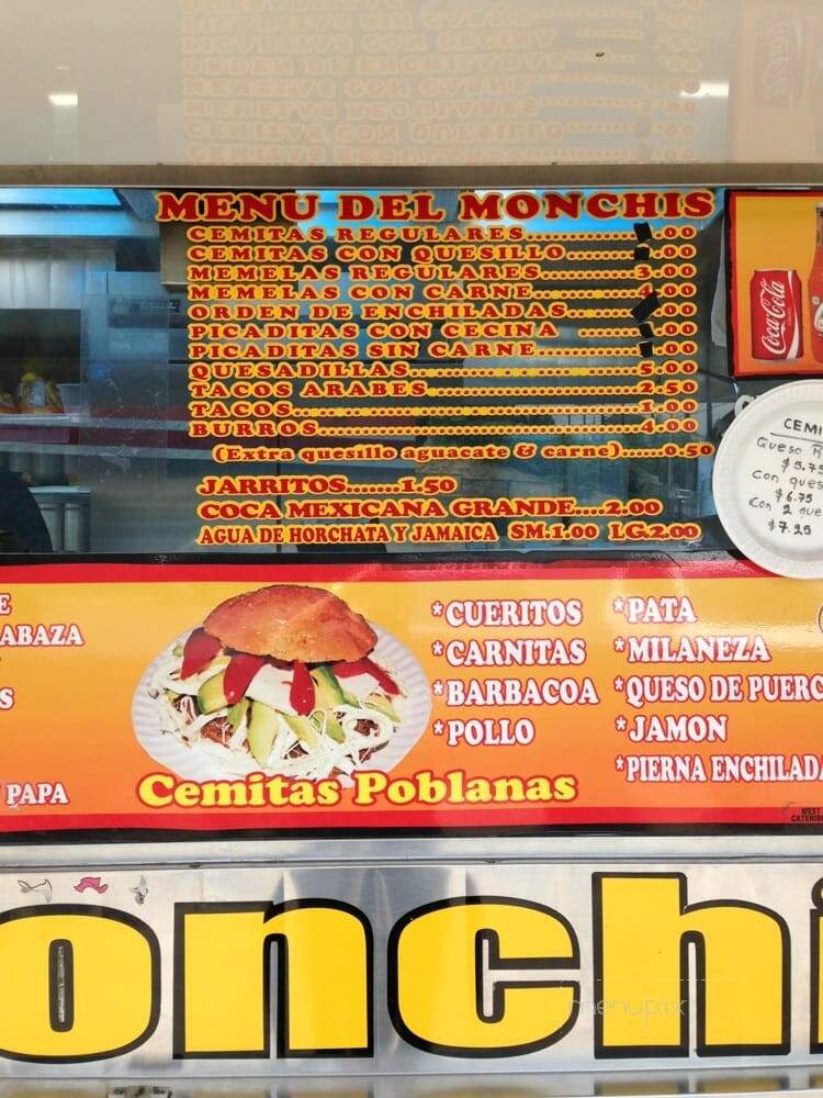 Tacos y Cemitas El Monchis - Los Angeles, CA menu_pic