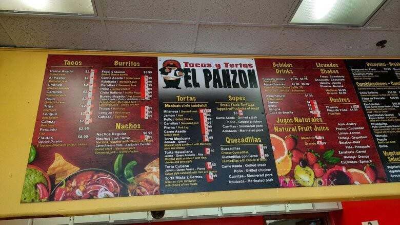 El Panzon - Las Vegas, NV menu_pic