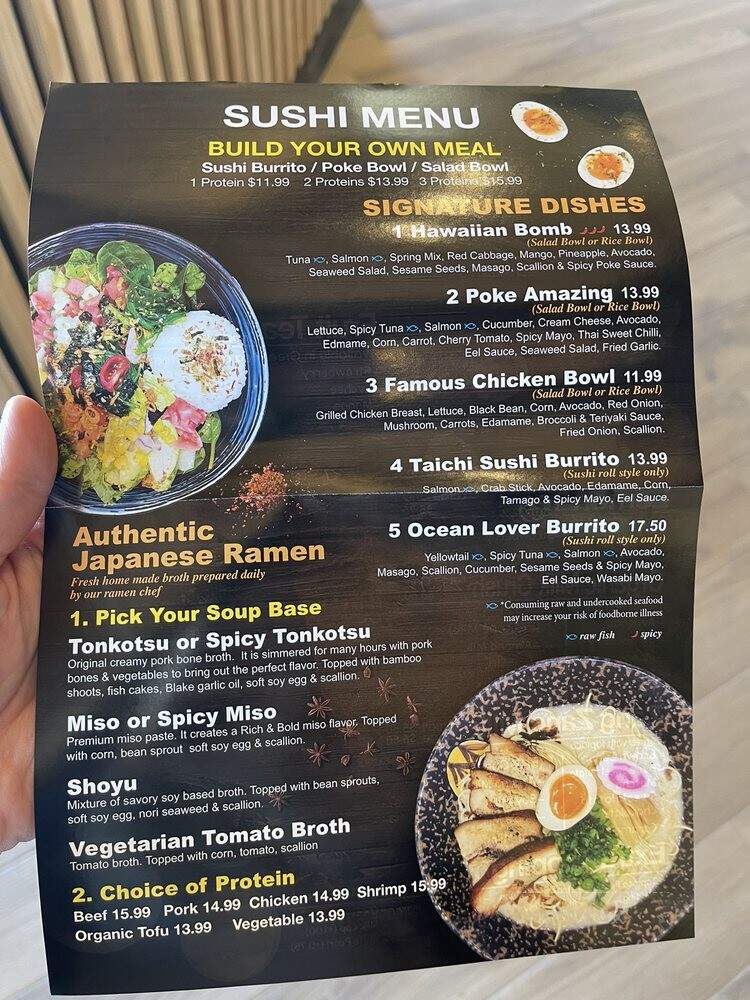 Tai Chi Bubble Tea - Severna Park, MD menu_pic