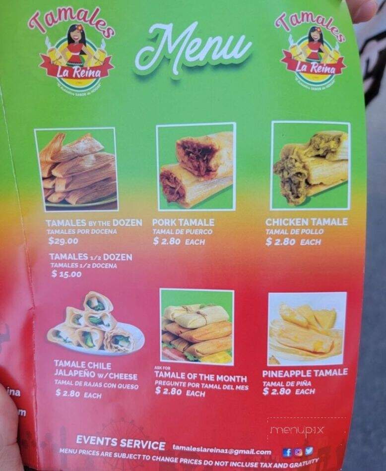 Tamales la Reina - North Las Vegas, NV menu_pic