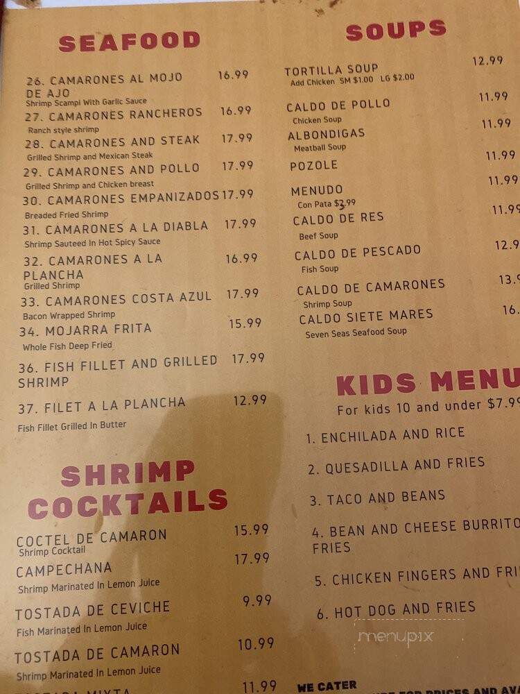 Tacos Tamazula - Norco, CA menu_pic
