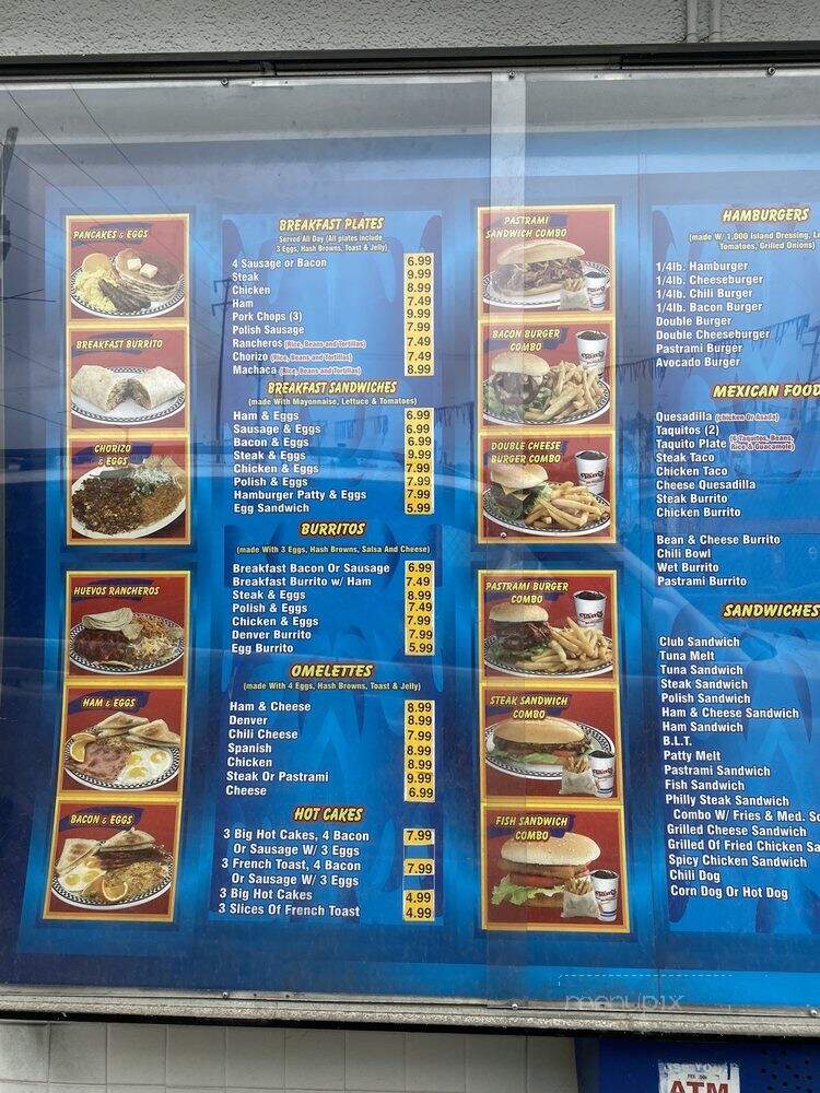 Tam's Burgers' - Los Angeles, CA menu_pic