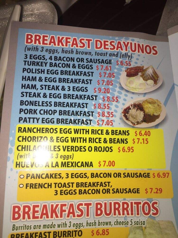 Tam's Burgers - Los Angeles, CA menu_pic