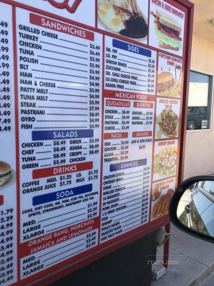 Tams Burgers - Whittier, CA menu_pic