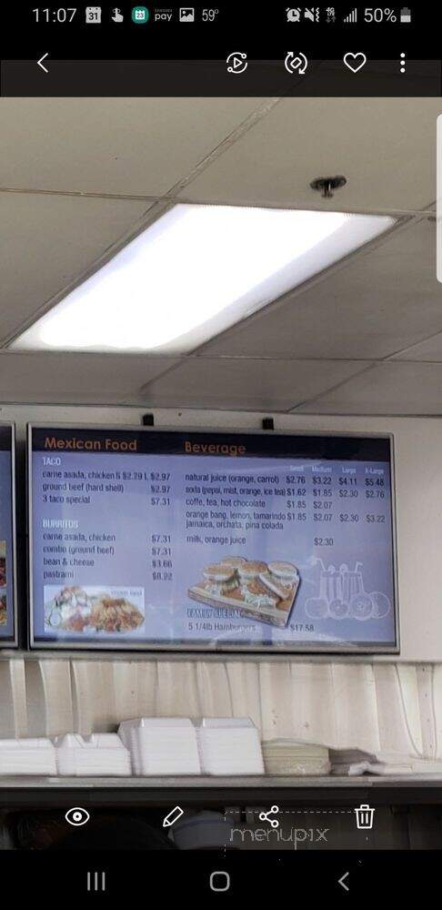 Tam's Junior Burger II - Los Angeles, CA menu_pic