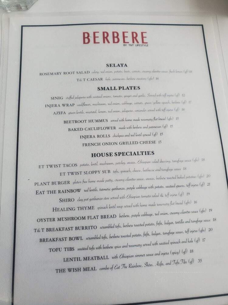 T&T Lifestyle - Los Angeles, CA menu_pic