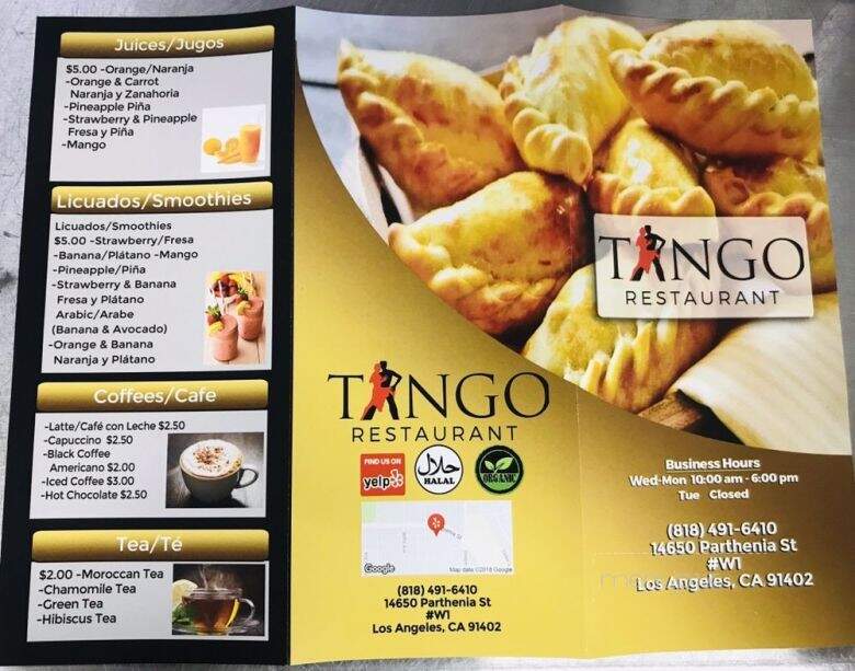 Tango - Los Angeles, CA menu_pic