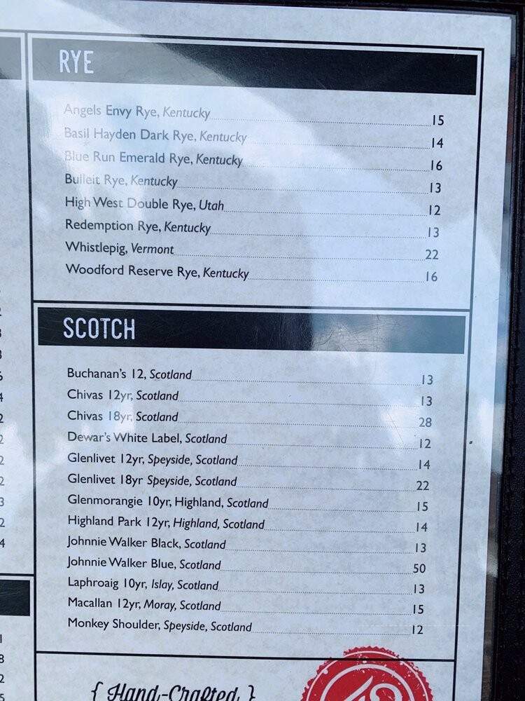 Tap42 - Davie, FL menu_pic