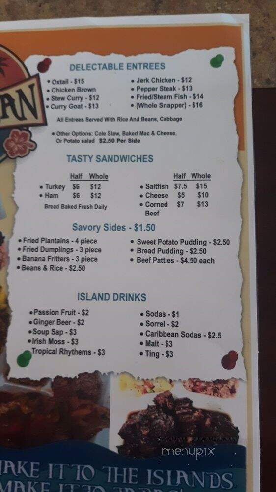 Tapas Caribbean Kitchen - Zanesville, OH menu_pic
