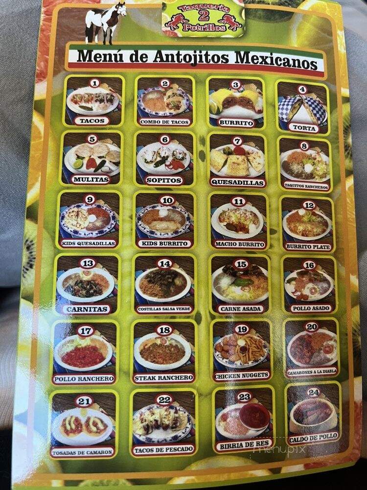 Taqueria 2 Potrillos - Seattle, WA menu_pic