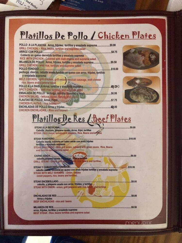 Taqueria Altamirano - Tifton, GA menu_pic