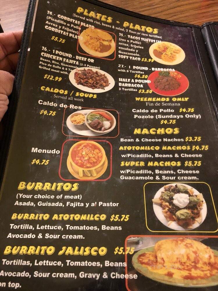 Taqueria Atotonilco - San Antonio, TX menu_pic