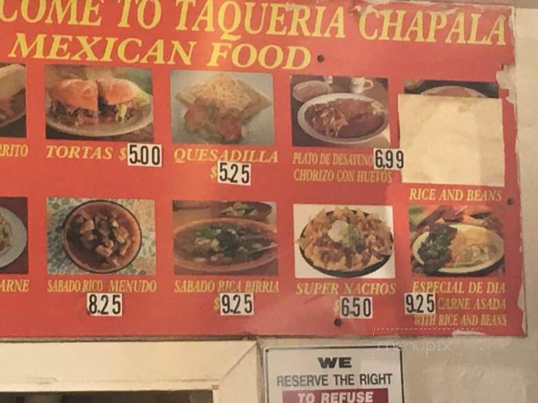 Taquiera Chapala - Stockton, CA menu_pic