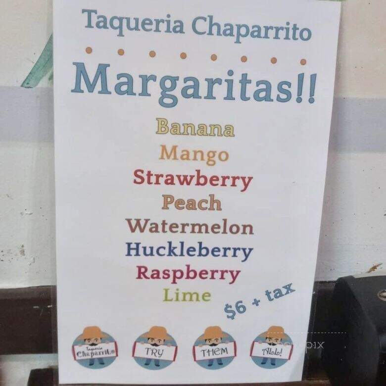 Taqueria Chaparrito - Pullman, WA menu_pic