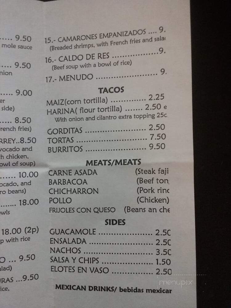 Taqueria Coco Loco - Chalmette, LA menu_pic