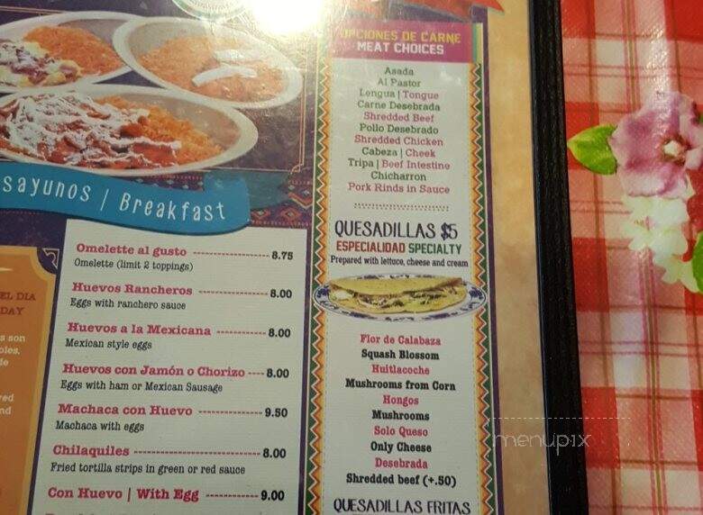 Taqueria El Charrito - Los Angeles, CA menu_pic
