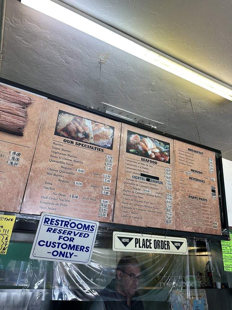 Taqueria El Guero - Fresno, CA menu_pic