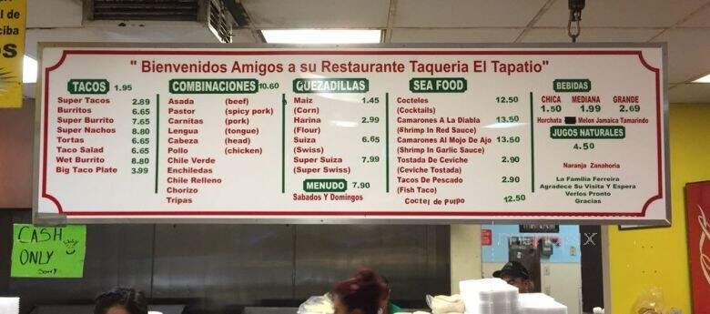 Taqueria El Tapatio - Oxnard, CA menu_pic