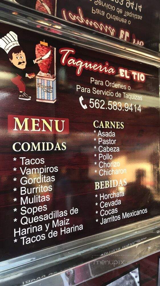 Taqueria el Tio - Compton, CA menu_pic