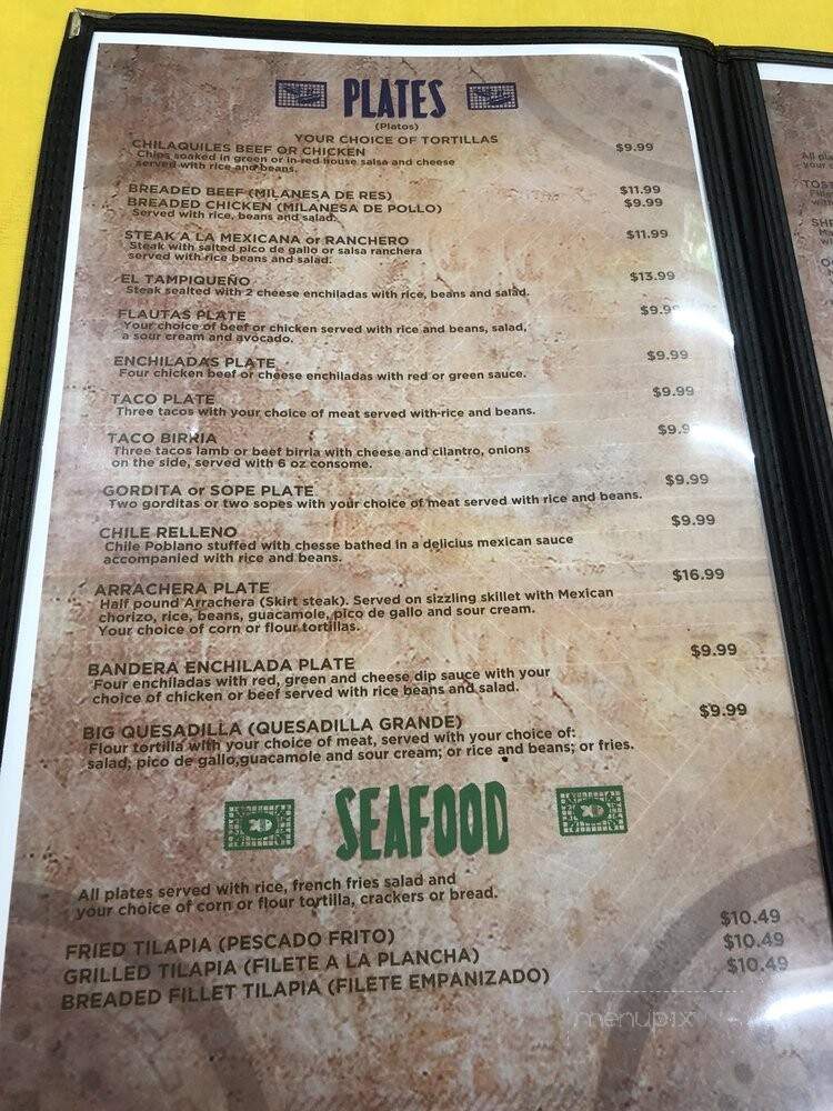 Taqueria El Toro - Forest Hill, TX menu_pic