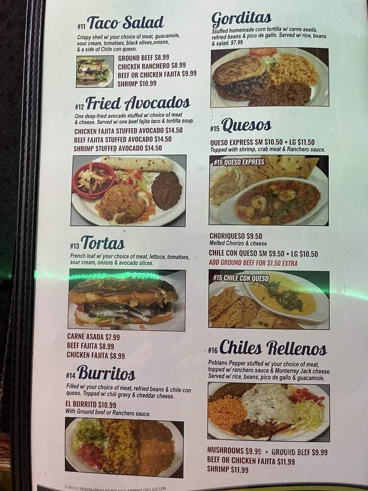 Taqueria Express & Seafood 2 - Corpus Christi, TX menu_pic