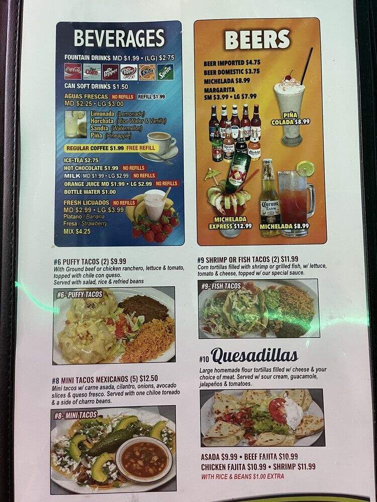 Taqueria Express & Seafood 2 - Corpus Christi, TX menu_pic