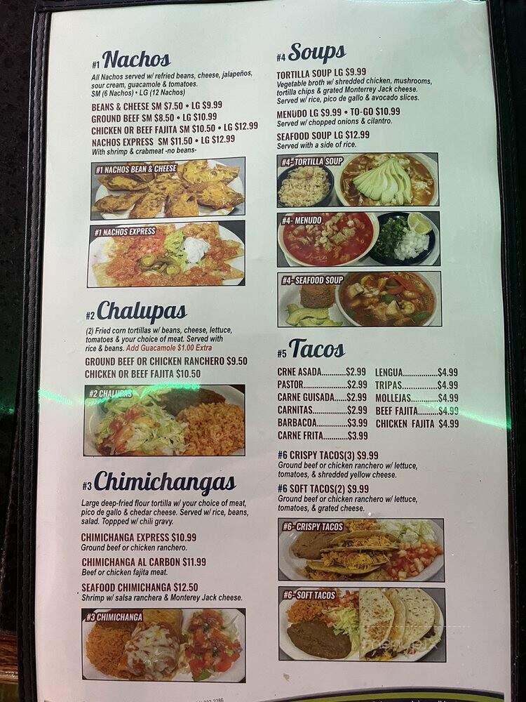 Taqueria Express & Seafood 2 - Corpus Christi, TX menu_pic