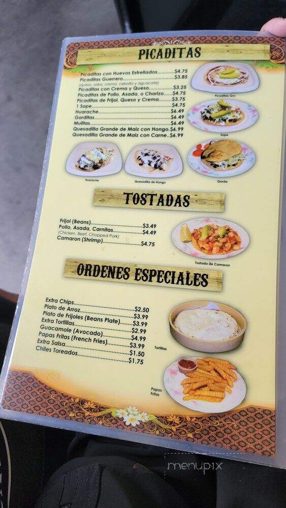 Taqueria Guerrero - Santa Ana, CA menu_pic