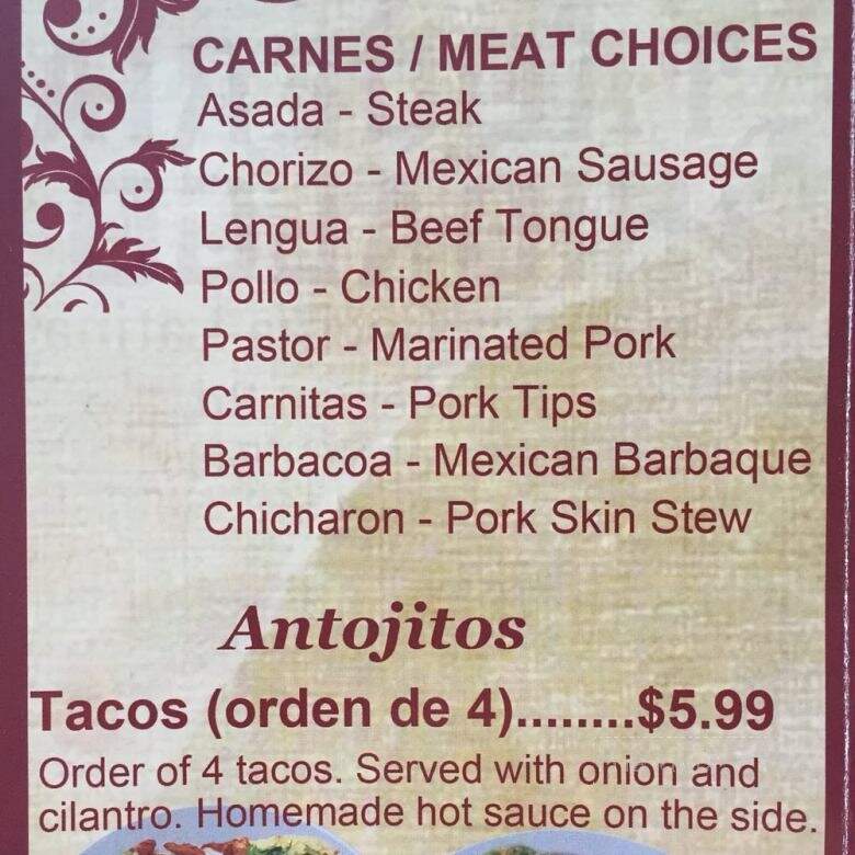 Taqueria Hidalgo - Greensboro, NC menu_pic
