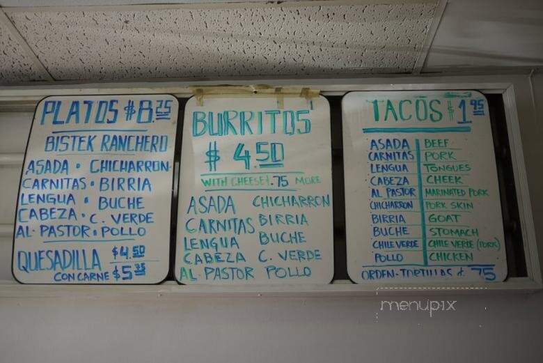 Taqueria La Mexicana - Santa Ana, CA menu_pic