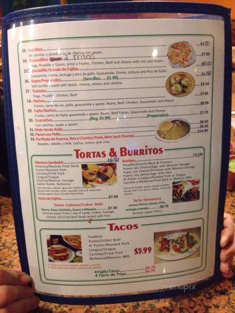 La Original - Arlington, TX menu_pic