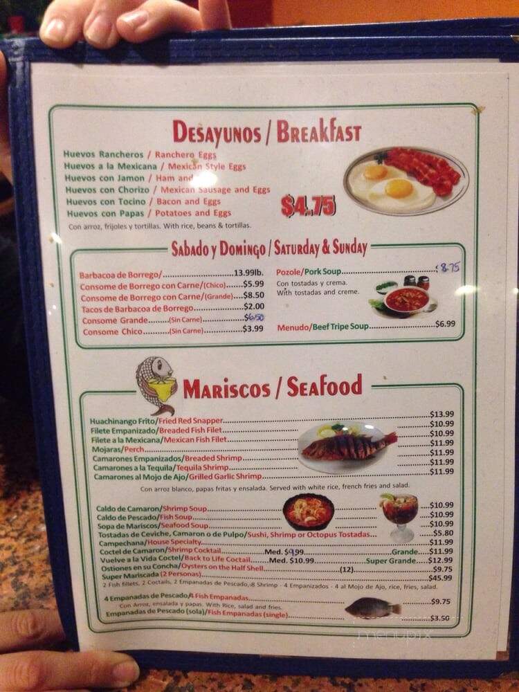 La Original - Arlington, TX menu_pic