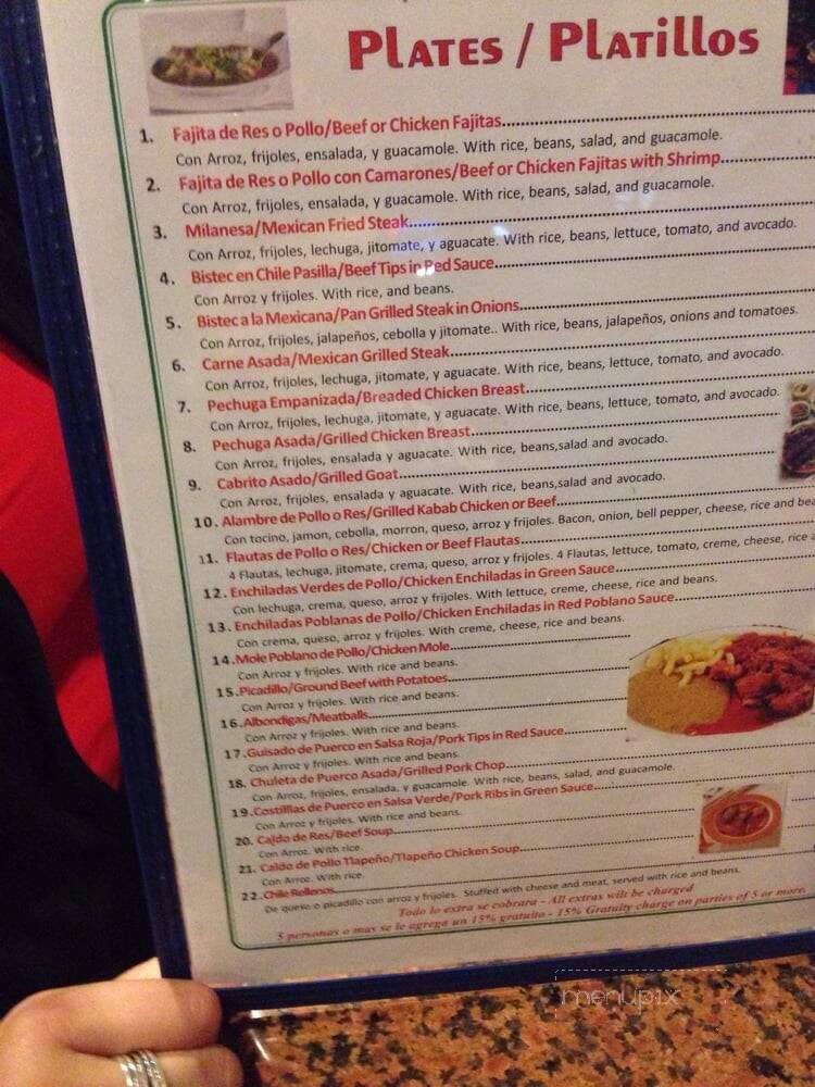 Taqueria la Original - Arlington, TX menu_pic