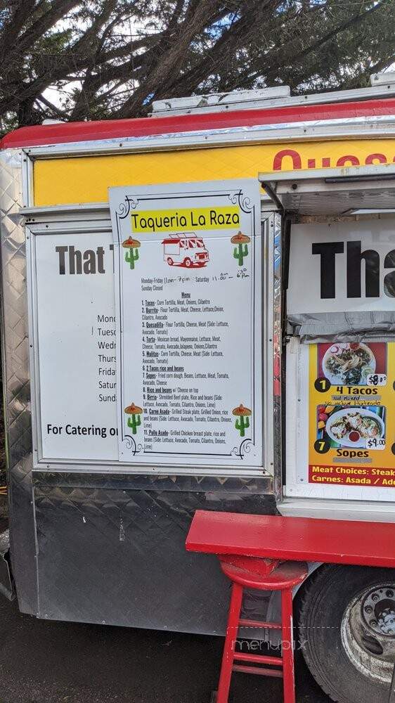 Taqueria La Raza - Kenmore, WA menu_pic