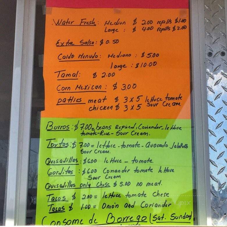 Taqueria Las Delicias - Elon, NC menu_pic
