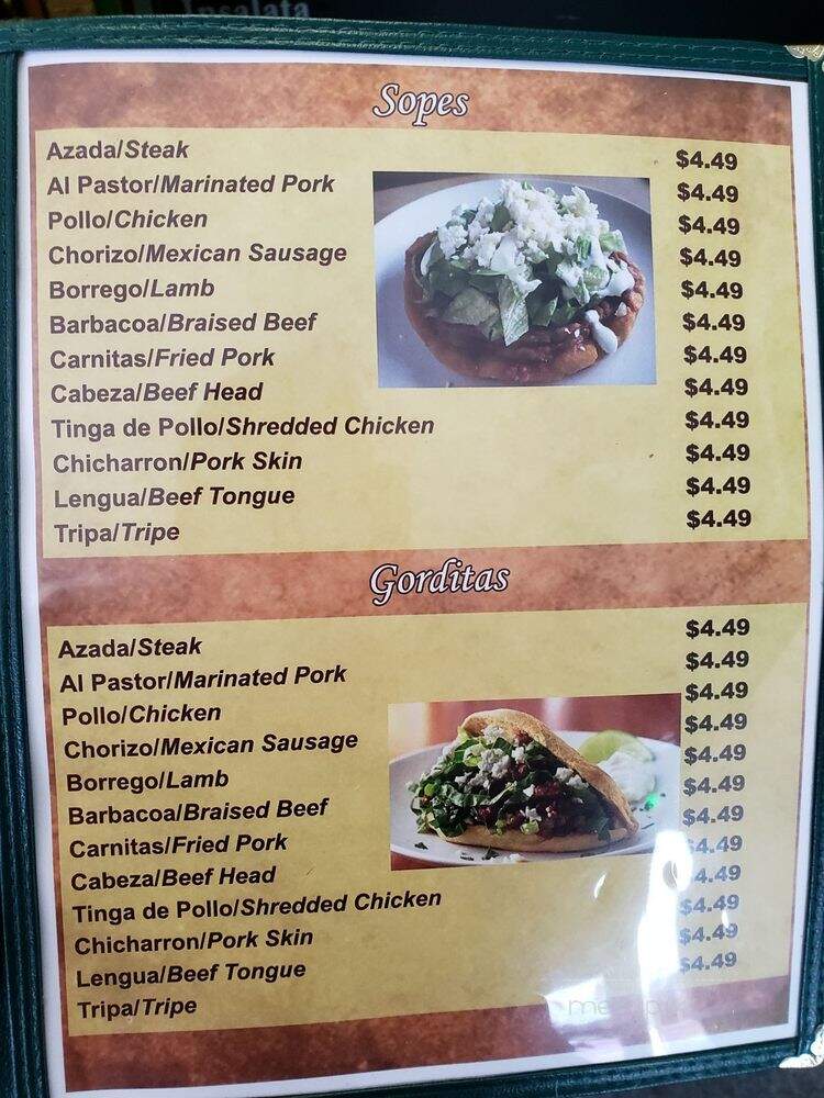 Taqueria Las Delicias - Goldsboro, NC menu_pic