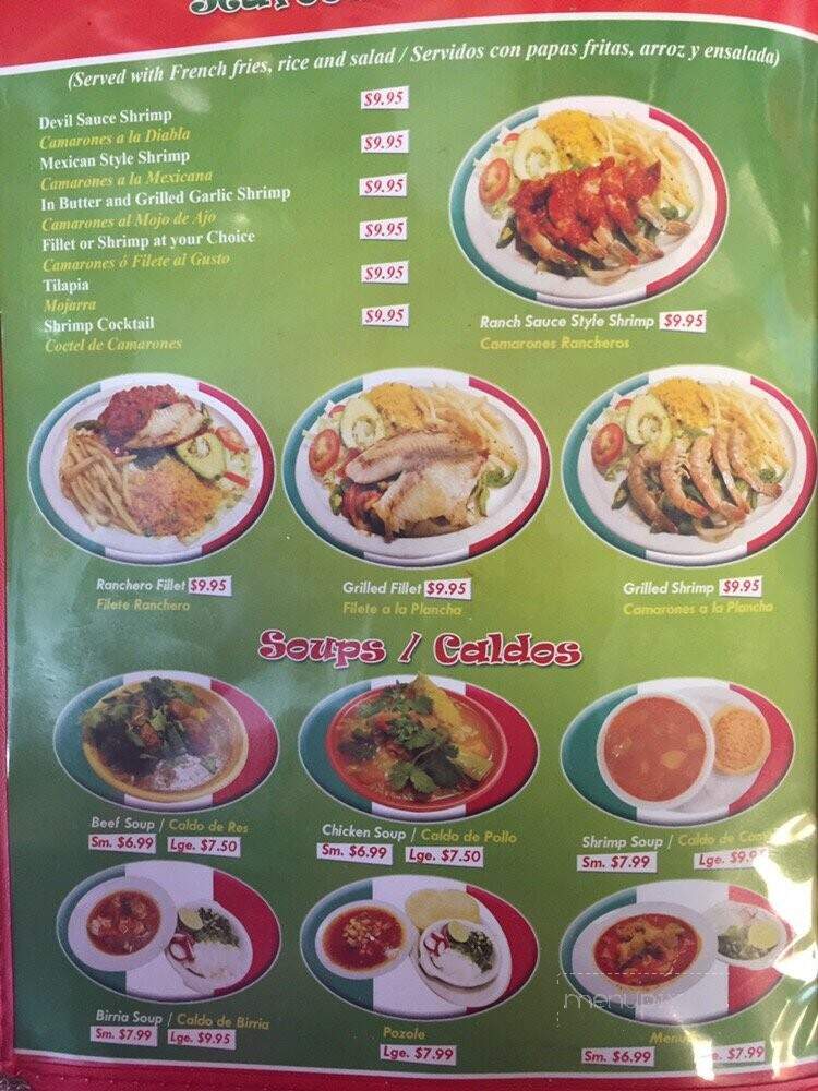 Taqueria El Tio - Rosenberg, TX menu_pic