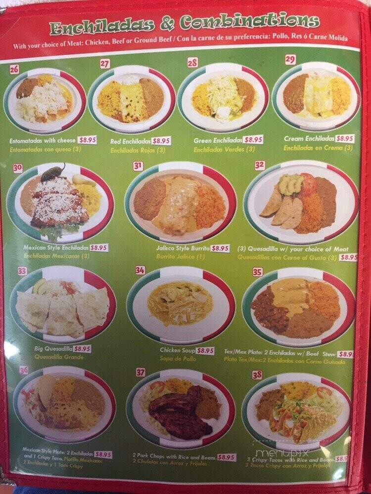 Taqueria El Tio - Rosenberg, TX menu_pic