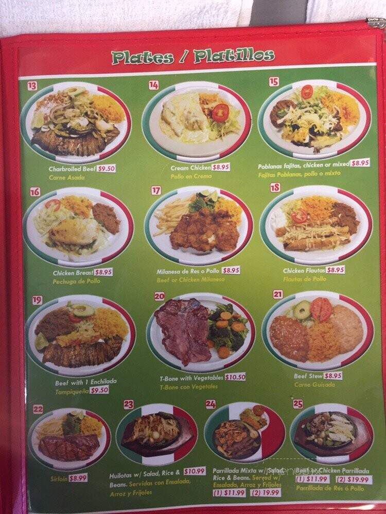 Taqueria El Tio - Rosenberg, TX menu_pic