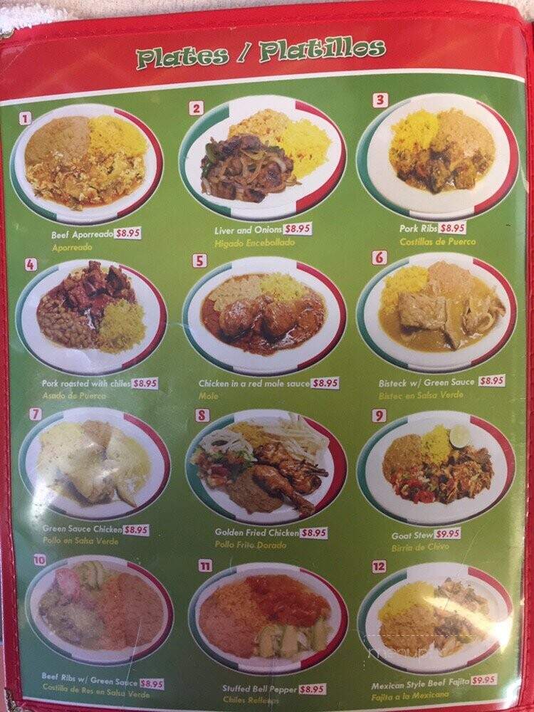 Taqueria El Tio - Rosenberg, TX menu_pic