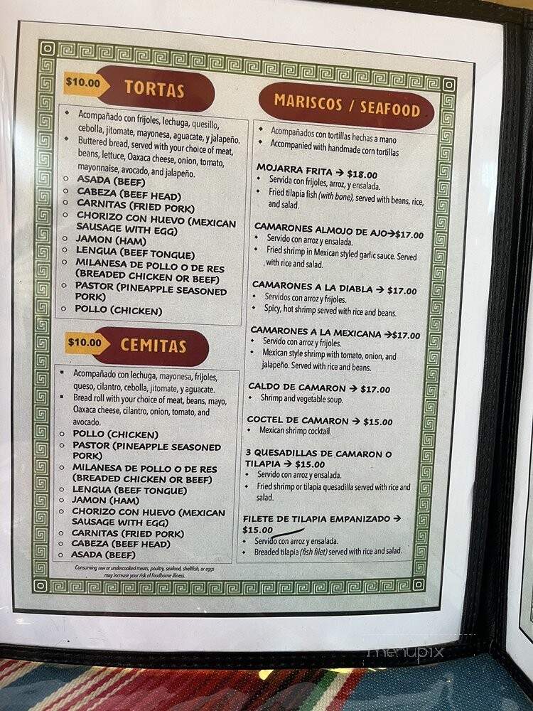 Taqueria Los 4 Hermanos - Warminster, PA menu_pic
