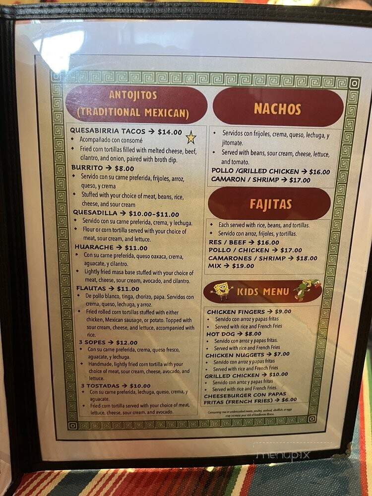Taqueria Los 4 Hermanos - Warminster, PA menu_pic