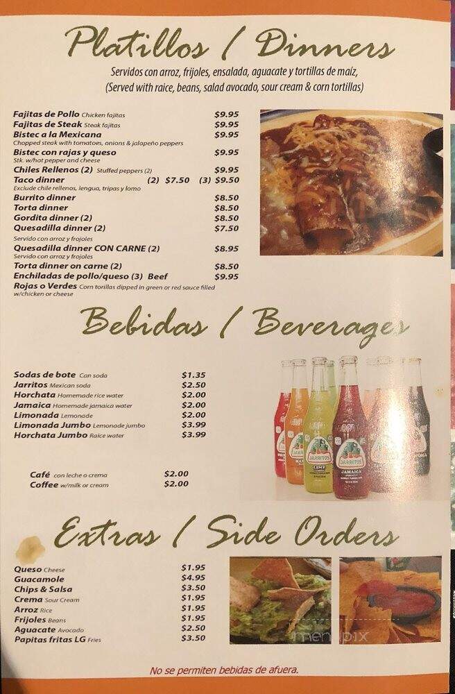 Taqueria Los Alamos - Chicago, IL menu_pic
