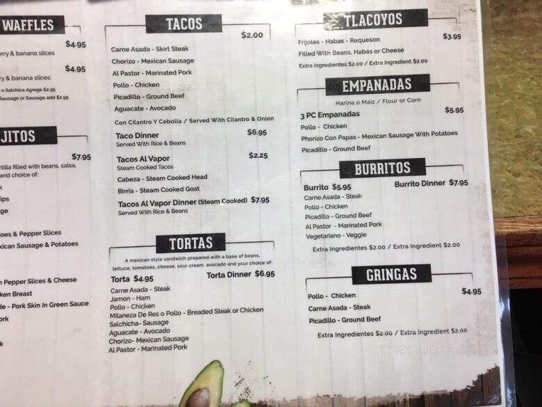 Tacqueria Los Amigos - Chicago, IL menu_pic
