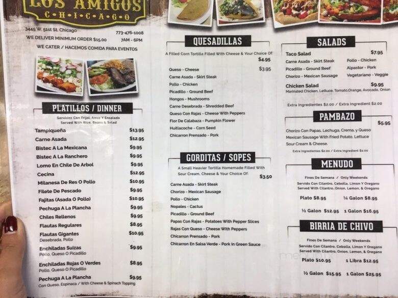 Tacqueria Los Amigos - Chicago, IL menu_pic