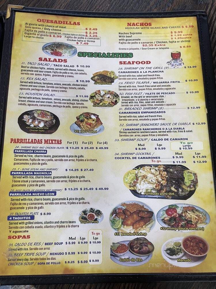 Taqueria Los Charros - Houston, TX menu_pic