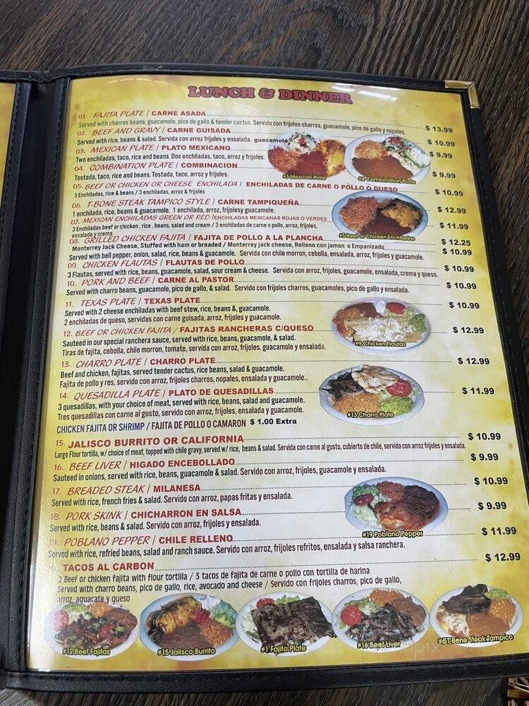 Taqueria Los Charros - Houston, TX menu_pic