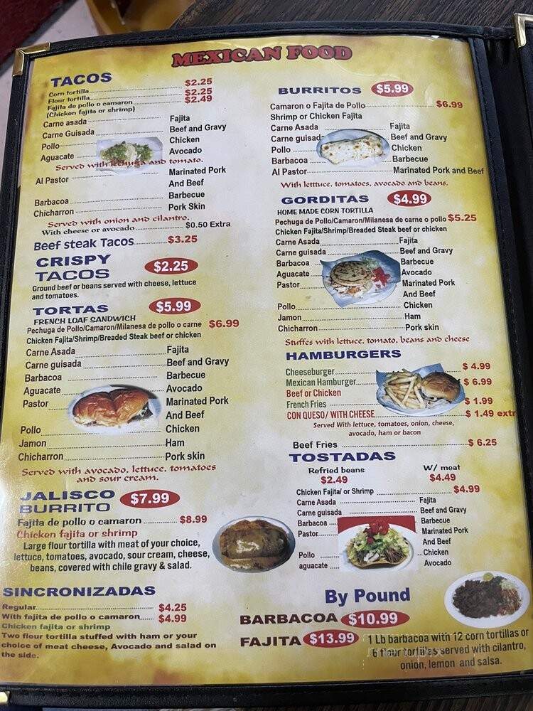 Taqueria Los Charros - Houston, TX menu_pic