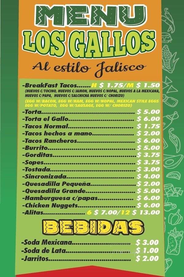 Taqueria Los Gallos - Humble, TX menu_pic