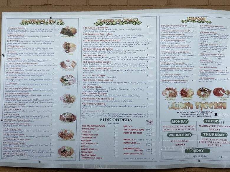 Taqueria Los Jaliscienes - Houston, TX menu_pic